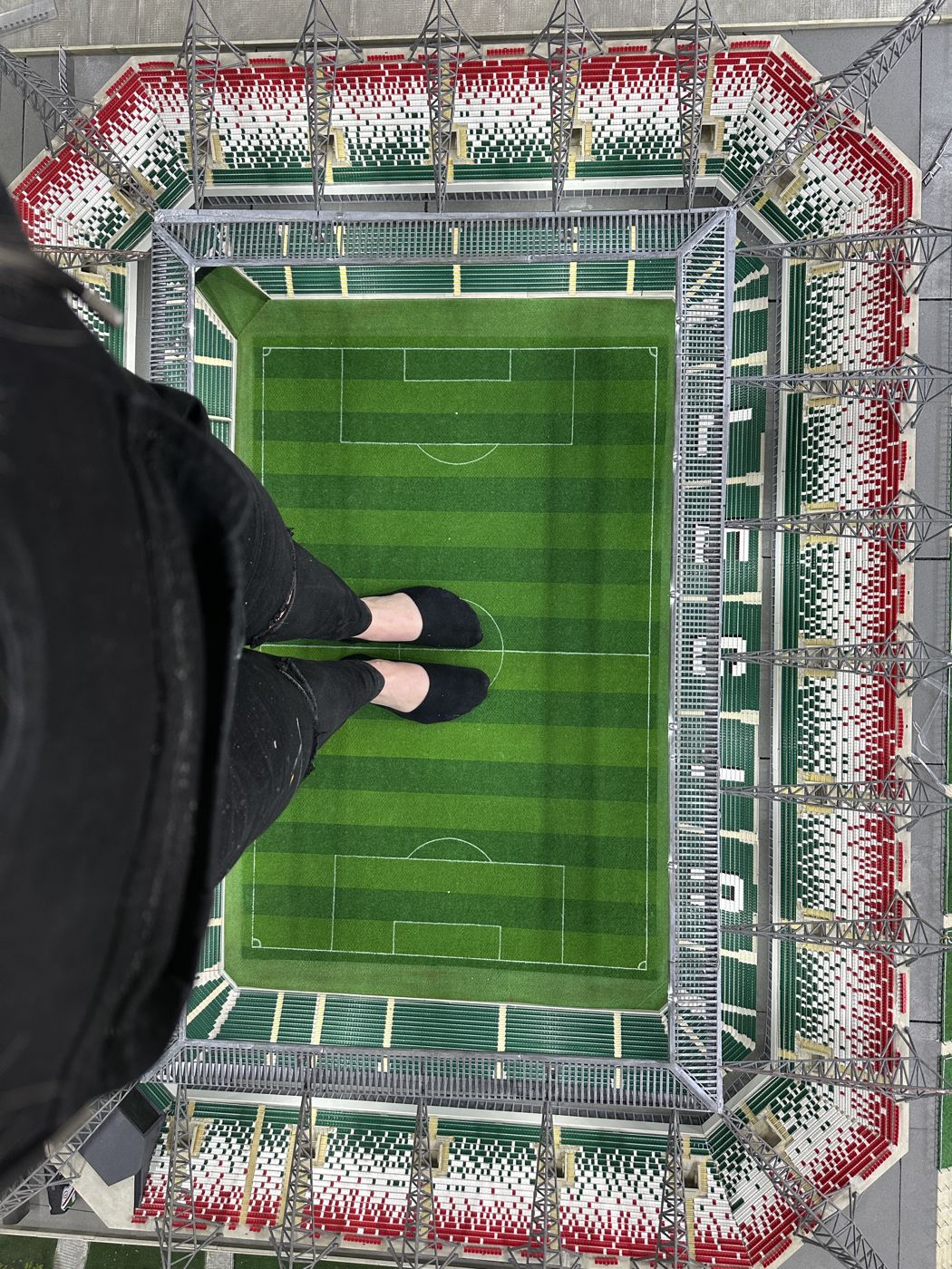Makieta stadionu Legii z lotu ptaka